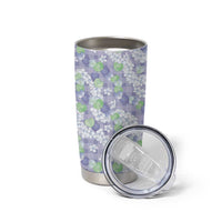 Anthurium Plumeria Lei Pastel Tumbler Cup Purple Hawaiian Splendid Palaka
