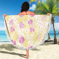 Anthurium Plumeria Lei Pastel Beach Blanket Yellow Hawaiian Splendid Palaka