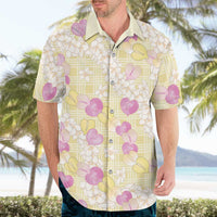 Anthurium Plumeria Lei Pastel Hawaiian Shirt Yellow Hawaiian Splendid Palaka