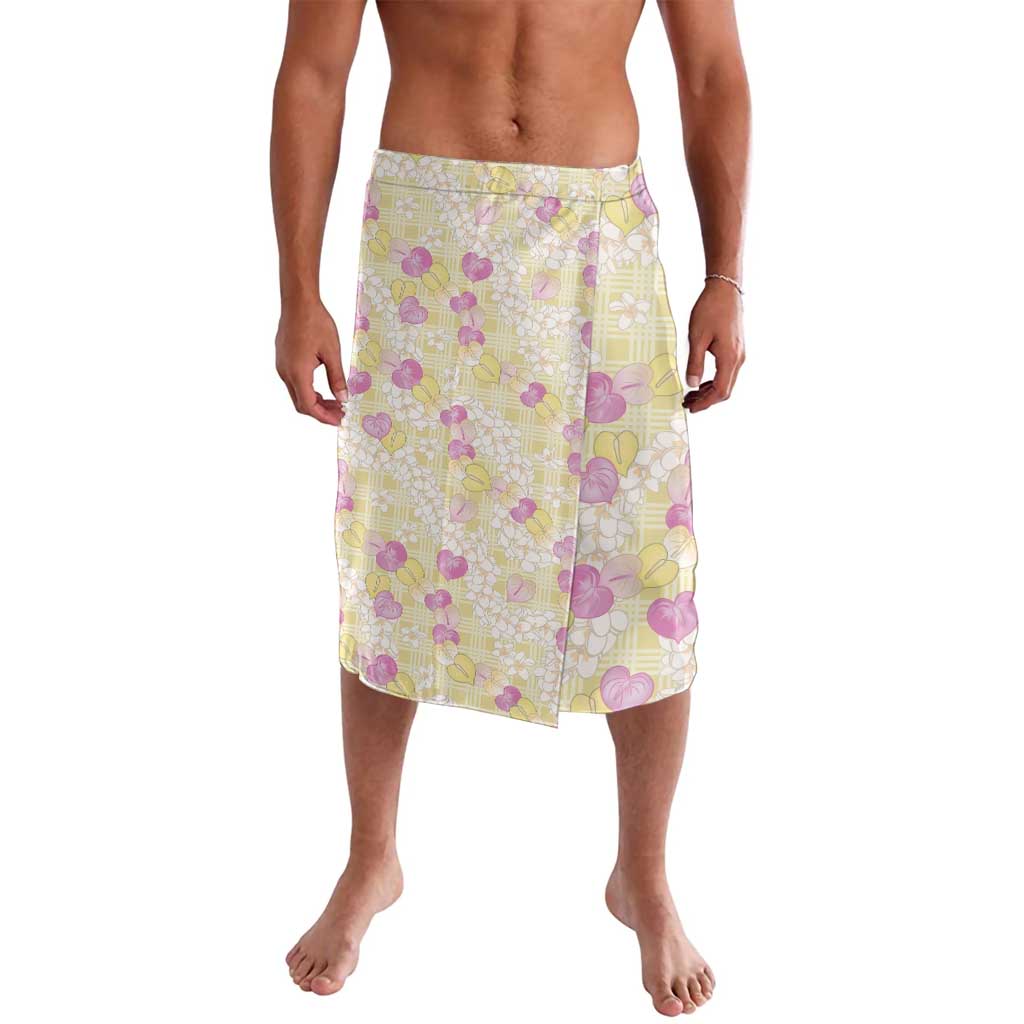Anthurium Plumeria Lei Pastel Lavalava Yellow Hawaiian Splendid Palaka