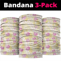 Anthurium Plumeria Lei Pastel Neck Gaiter Yellow Hawaiian Splendid Palaka
