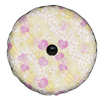 Anthurium Plumeria Lei Pastel Spare Tire Cover Yellow Hawaiian Splendid Palaka