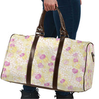 Anthurium Plumeria Lei Pastel Travel Bag Yellow Hawaiian Splendid Palaka