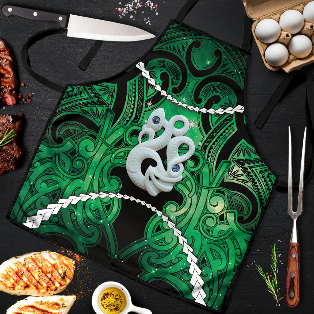 Maori Matariki Manaia Kakariki Apron Maori Kowhaiwhai Pattern Galaxy