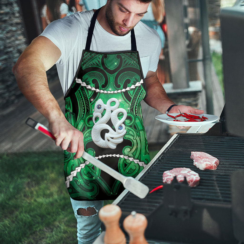 Maori Matariki Manaia Kakariki Apron Maori Kowhaiwhai Pattern Galaxy