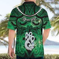 Personalised Maori Matariki Manaia Kakariki Hawaiian Shirt Maori Kowhaiwhai Pattern Galaxy