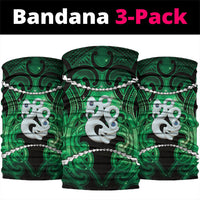 Maori Matariki Manaia Kakariki Neck Gaiter Maori Kowhaiwhai Pattern Galaxy
