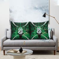 Maori Matariki Manaia Kakariki Pillow Cover Maori Kowhaiwhai Pattern Galaxy