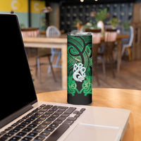 Personalised Maori Matariki Manaia Kakariki Skinny Tumbler Maori Kowhaiwhai Pattern Galaxy