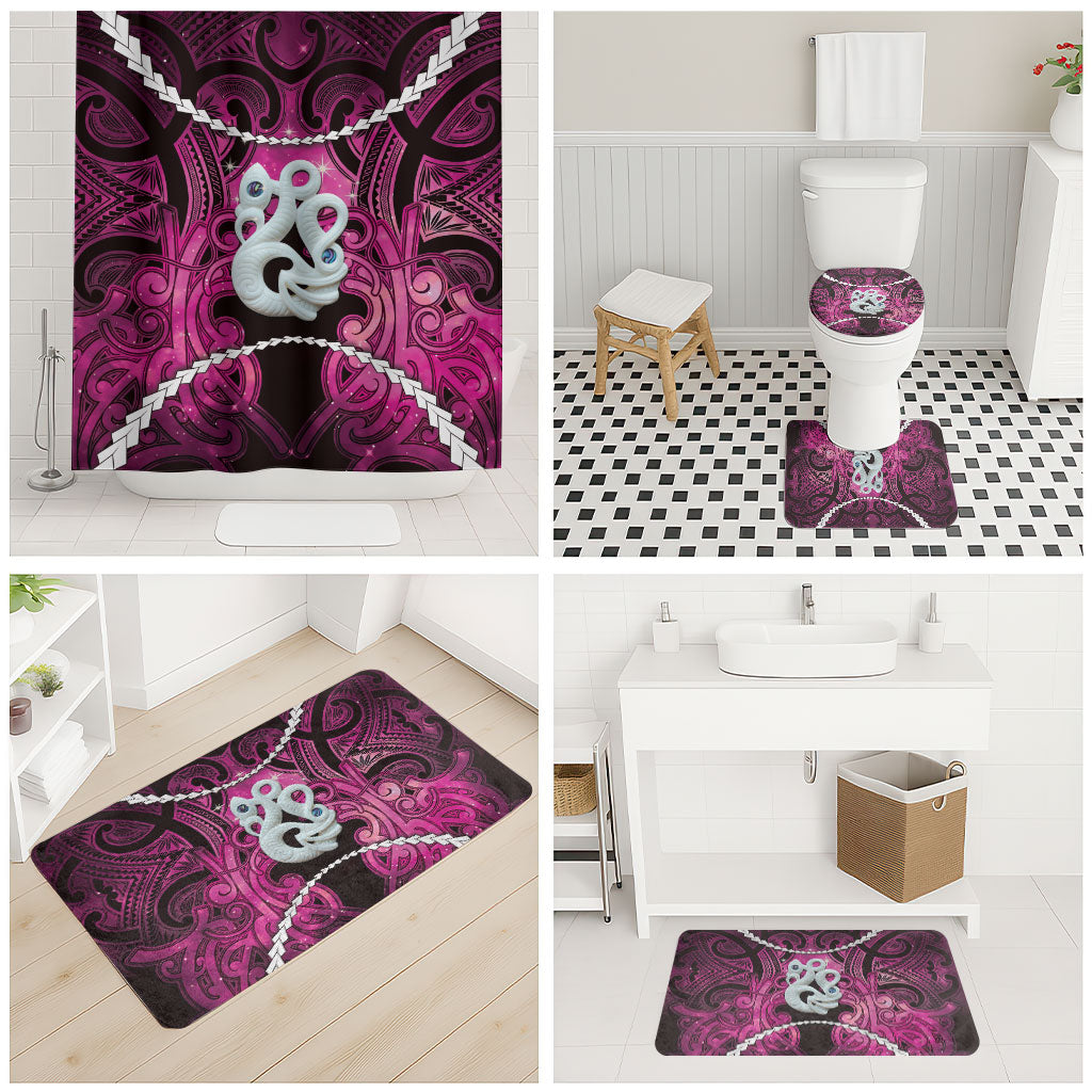 Maori Matariki Manaia Mawhero Bathroom Set Maori Kowhaiwhai Pattern Galaxy