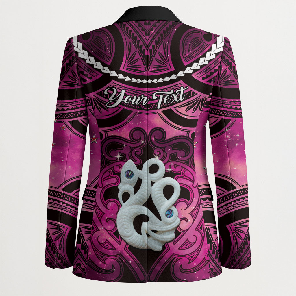 Personalised Maori Matariki Manaia Mawhero Blazer Maori Kowhaiwhai Pattern Galaxy
