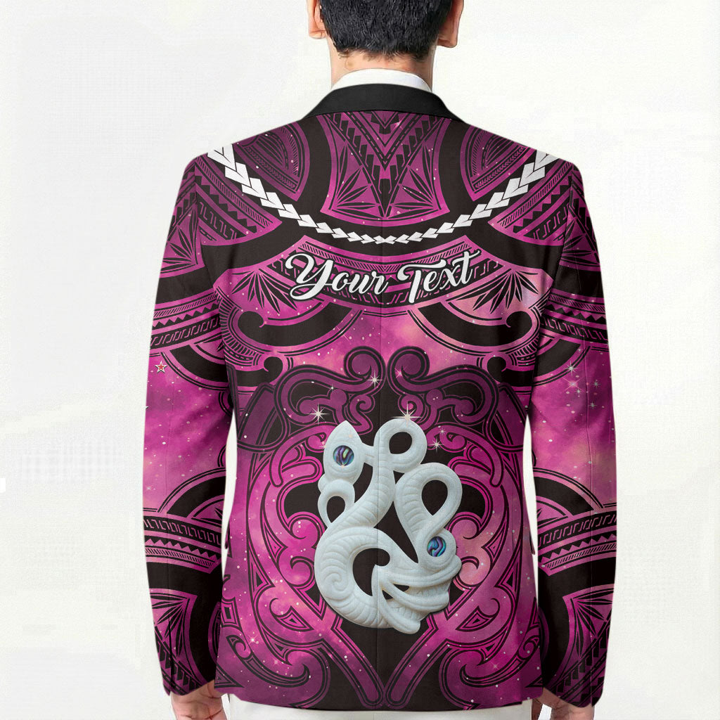 Personalised Maori Matariki Manaia Mawhero Blazer Maori Kowhaiwhai Pattern Galaxy