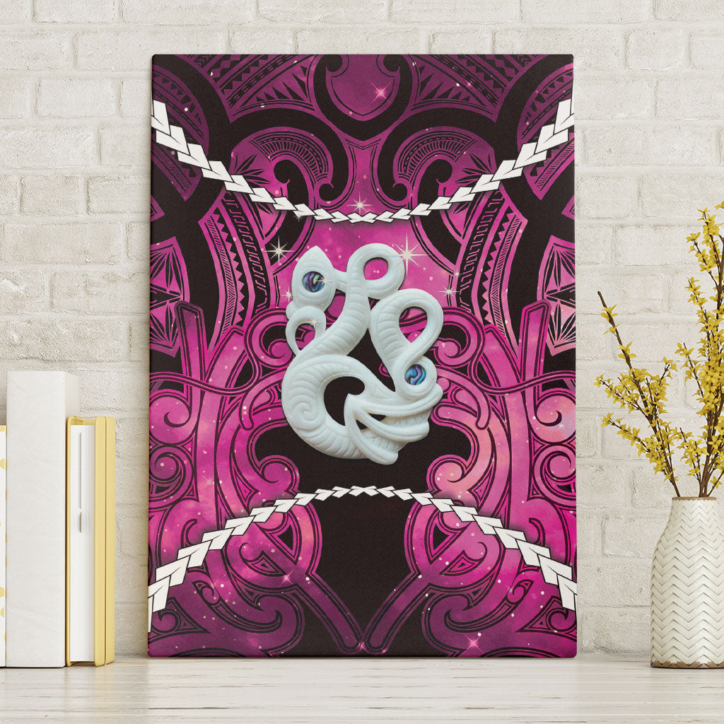 Maori Matariki Manaia Mawhero Canvas Wall Art Maori Kowhaiwhai Pattern Galaxy
