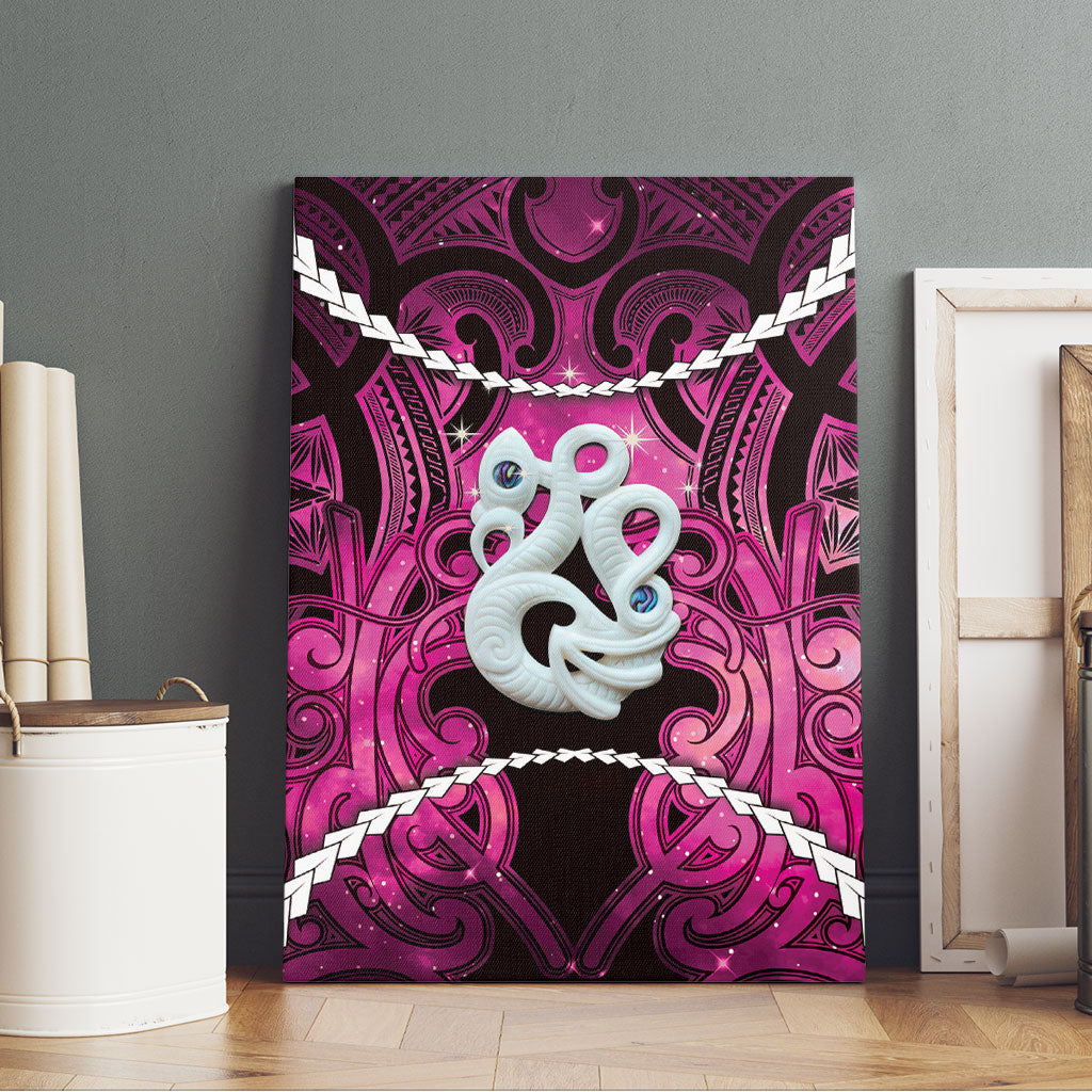 Maori Matariki Manaia Mawhero Canvas Wall Art Maori Kowhaiwhai Pattern Galaxy