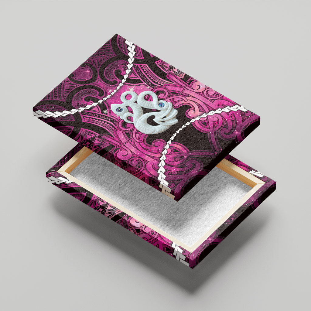 Maori Matariki Manaia Mawhero Canvas Wall Art Maori Kowhaiwhai Pattern Galaxy