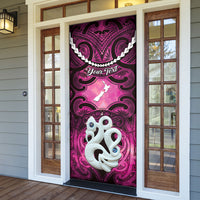 Personalised Maori Matariki Manaia Mawhero Door Cover Maori Kowhaiwhai Pattern Galaxy