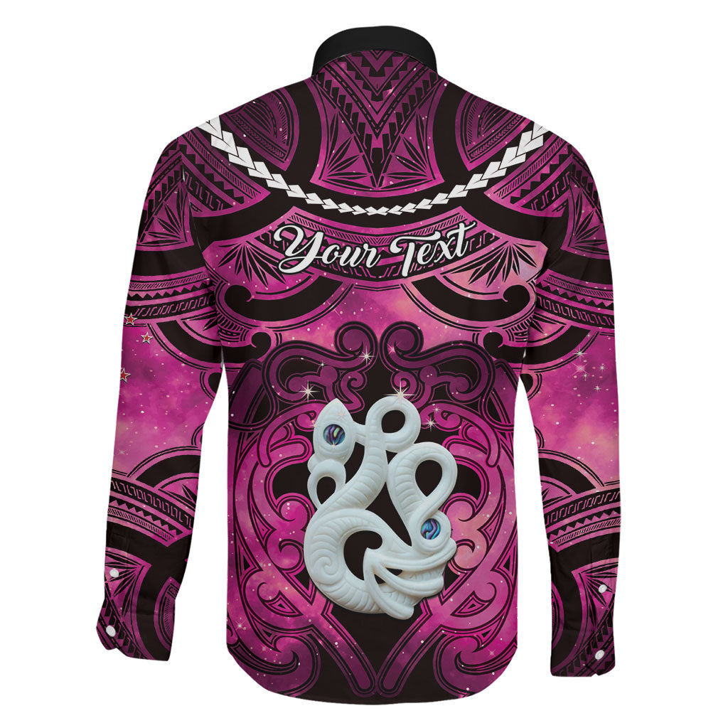 Personalised Maori Matariki Manaia Mawhero Family Matching Mermaid Dress and Hawaiian Shirt Maori Kowhaiwhai Pattern Galaxy LT01 - Polynesian Pride