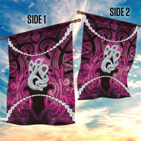 Maori Matariki Manaia Mawhero Garden Flag Maori Kowhaiwhai Pattern Galaxy