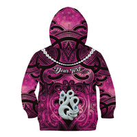 Personalised Maori Matariki Manaia Mawhero Kid Hoodie Maori Kowhaiwhai Pattern Galaxy