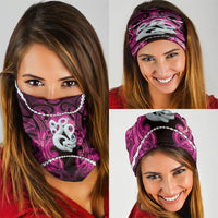 Maori Matariki Manaia Mawhero Neck Gaiter Maori Kowhaiwhai Pattern Galaxy