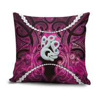 Maori Matariki Manaia Mawhero Pillow Cover Maori Kowhaiwhai Pattern Galaxy