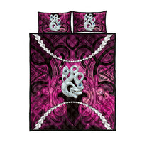 Maori Matariki Manaia Mawhero Quilt Bed Set Maori Kowhaiwhai Pattern Galaxy