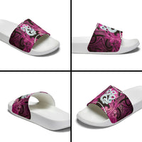 Maori Matariki Manaia Mawhero Slide Sandals Maori Kowhaiwhai Pattern Galaxy
