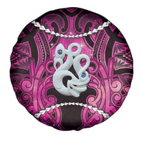 Maori Matariki Manaia Mawhero Spare Tire Cover Maori Kowhaiwhai Pattern Galaxy