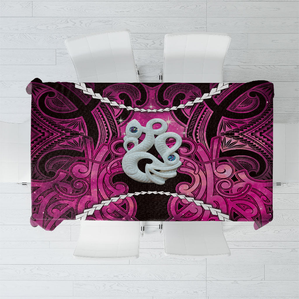 Maori Matariki Manaia Mawhero Tablecloth Maori Kowhaiwhai Pattern Galaxy