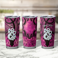 Personalised Maori Matariki Manaia Mawhero Tumbler Cup Maori Kowhaiwhai Pattern Galaxy