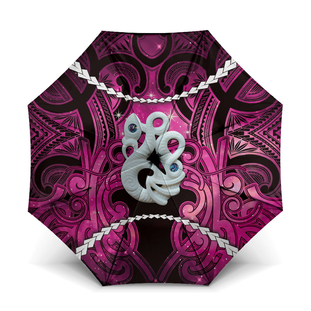 Maori Matariki Manaia Mawhero Umbrella Maori Kowhaiwhai Pattern Galaxy