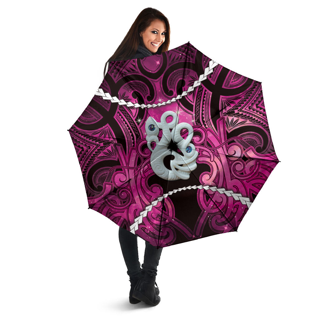 Maori Matariki Manaia Mawhero Umbrella Maori Kowhaiwhai Pattern Galaxy