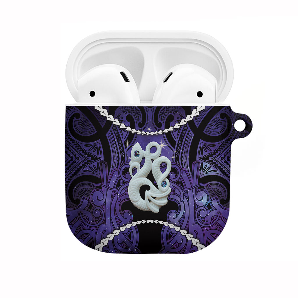 Maori Matariki Manaia Waiporoporo AirPods Case Maori Kowhaiwhai Pattern Galaxy