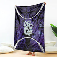 Maori Matariki Manaia Waiporoporo Blanket Maori Kowhaiwhai Pattern Galaxy