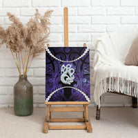 Maori Matariki Manaia Waiporoporo Canvas Wall Art Maori Kowhaiwhai Pattern Galaxy