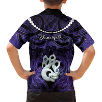 Personalised Maori Matariki Manaia Waiporoporo Family Matching Summer Maxi Dress and Hawaiian Shirt Maori Kowhaiwhai Pattern Galaxy LT01 - Polynesian Pride