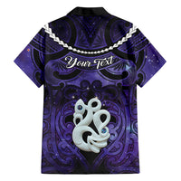 Personalised Maori Matariki Manaia Waiporoporo Hawaiian Shirt Maori Kowhaiwhai Pattern Galaxy