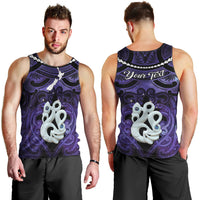 Personalised Maori Matariki Manaia Waiporoporo Men Tank Top Maori Kowhaiwhai Pattern Galaxy
