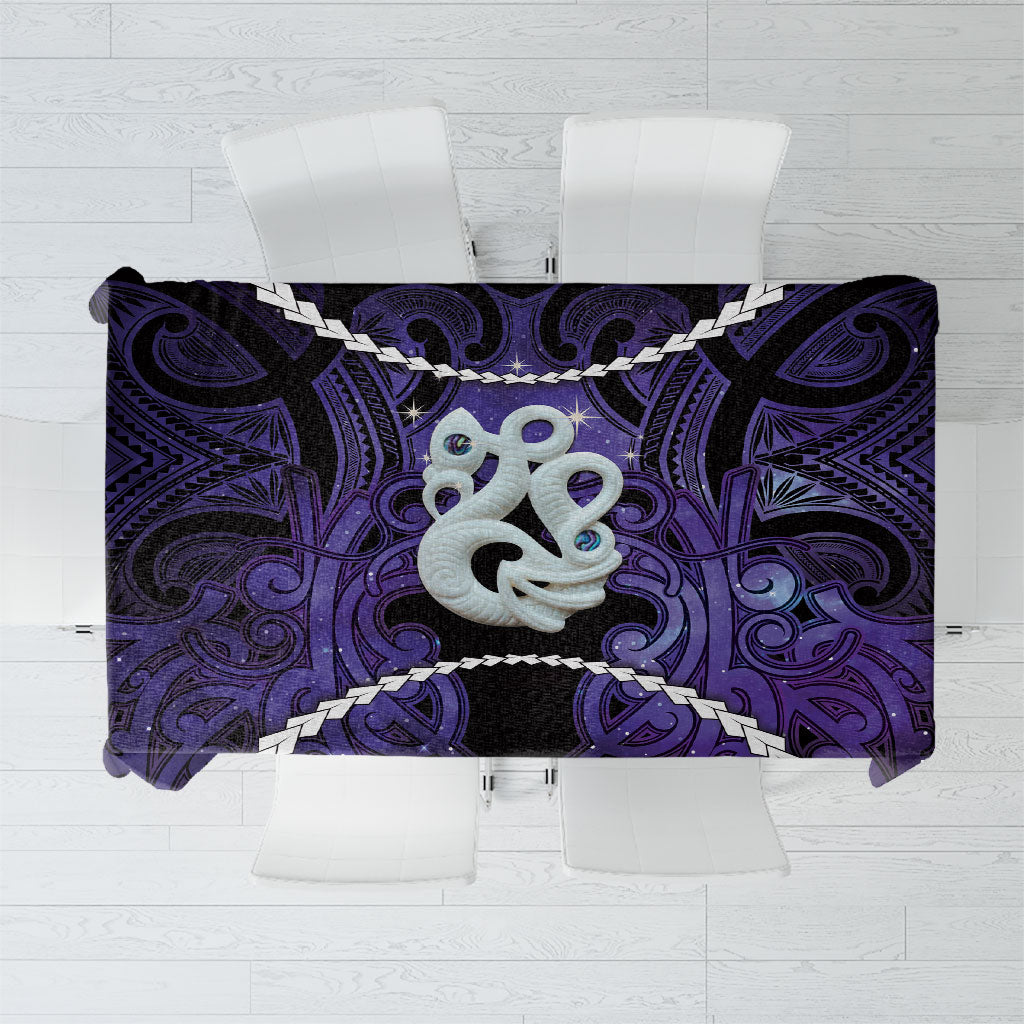 Maori Matariki Manaia Waiporoporo Tablecloth Maori Kowhaiwhai Pattern Galaxy