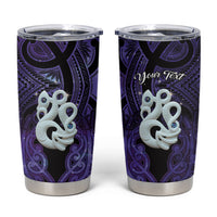 Personalised Maori Matariki Manaia Waiporoporo Tumbler Cup Maori Kowhaiwhai Pattern Galaxy