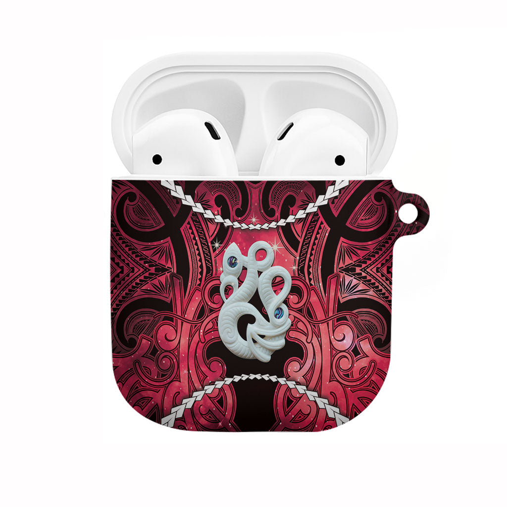 Maori Matariki Manaia Whero AirPods Case Maori Kowhaiwhai Pattern Galaxy