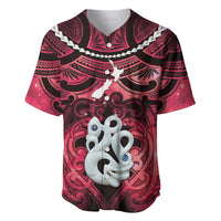 Personalised Maori Matariki Manaia Whero Baseball Jersey Maori Kowhaiwhai Pattern Galaxy