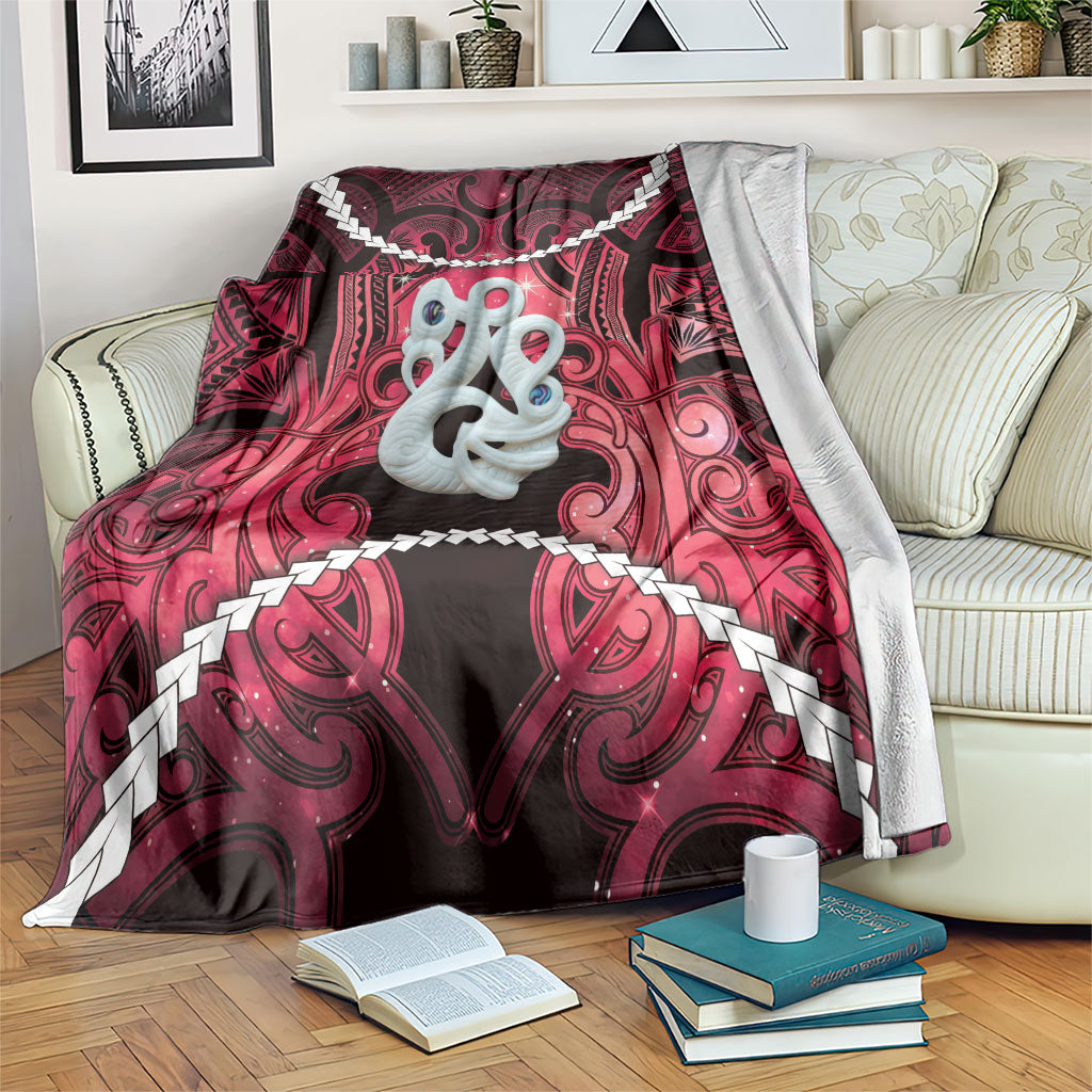 Maori Matariki Manaia Whero Blanket Maori Kowhaiwhai Pattern Galaxy