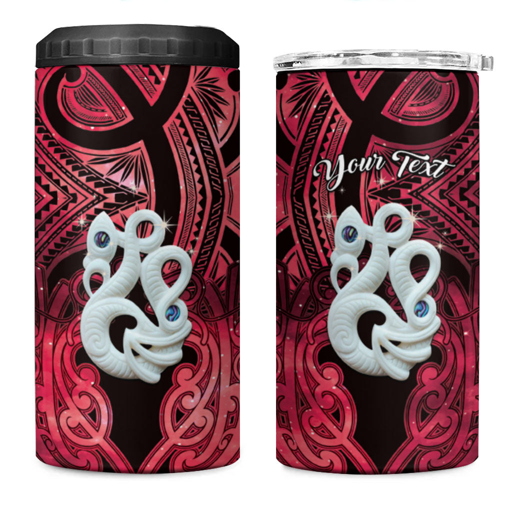 Personalised Maori Matariki Manaia Whero 4 in 1 Can Cooler Tumbler Maori Kowhaiwhai Pattern Galaxy