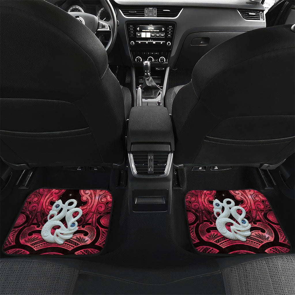Personalised Maori Matariki Manaia Whero Car Mats Maori Kowhaiwhai Pattern Galaxy