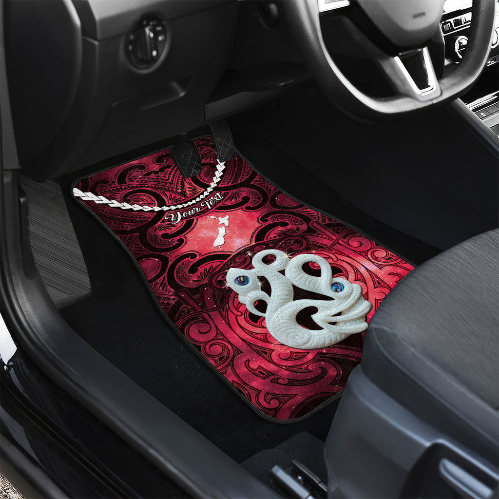 Personalised Maori Matariki Manaia Whero Car Mats Maori Kowhaiwhai Pattern Galaxy