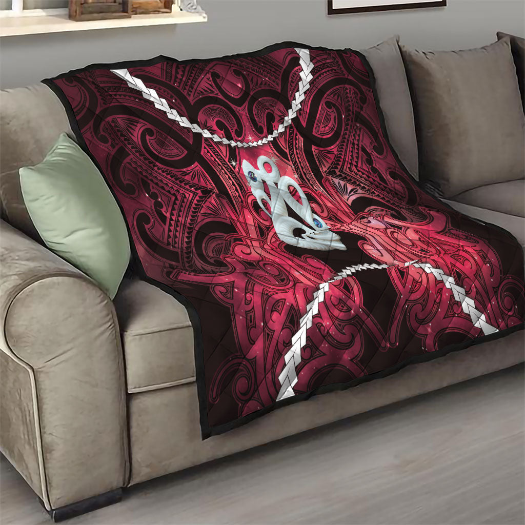 Maori Matariki Manaia Whero Quilt Maori Kowhaiwhai Pattern Galaxy