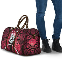 Maori Matariki Manaia Whero Travel Bag Maori Kowhaiwhai Pattern Galaxy