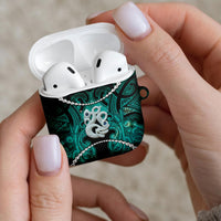 Maori Matariki Manaia Turquoise AirPods Case Maori Kowhaiwhai Pattern Galaxy