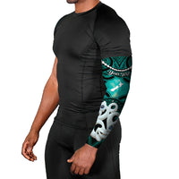 Personalised Maori Matariki Manaia Turquoise Arm Sleeves Maori Kowhaiwhai Pattern Galaxy